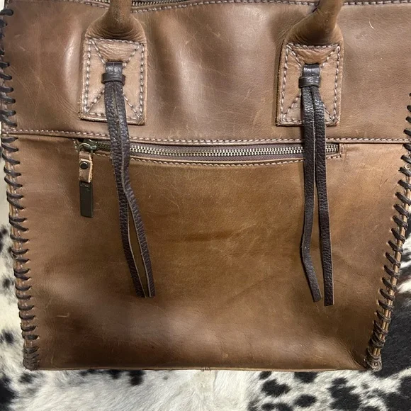 STS Ranchwear Rustic Brown Leather Chaps Tote Large - Picture 3 of 5